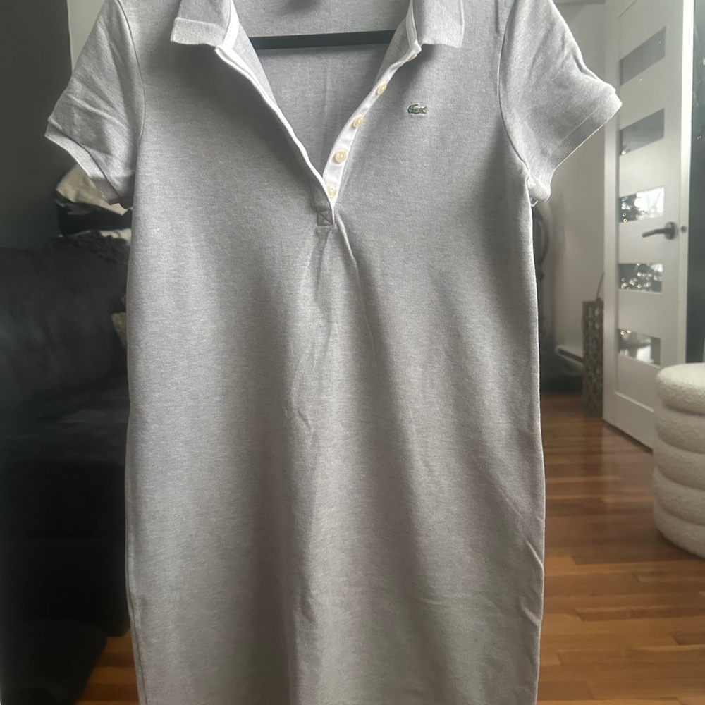 Lacoste Heather Gray Polo Dress